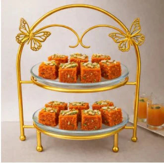 Tiered Snack Server, Party Decoration Items, Luxury Gift for Weddings