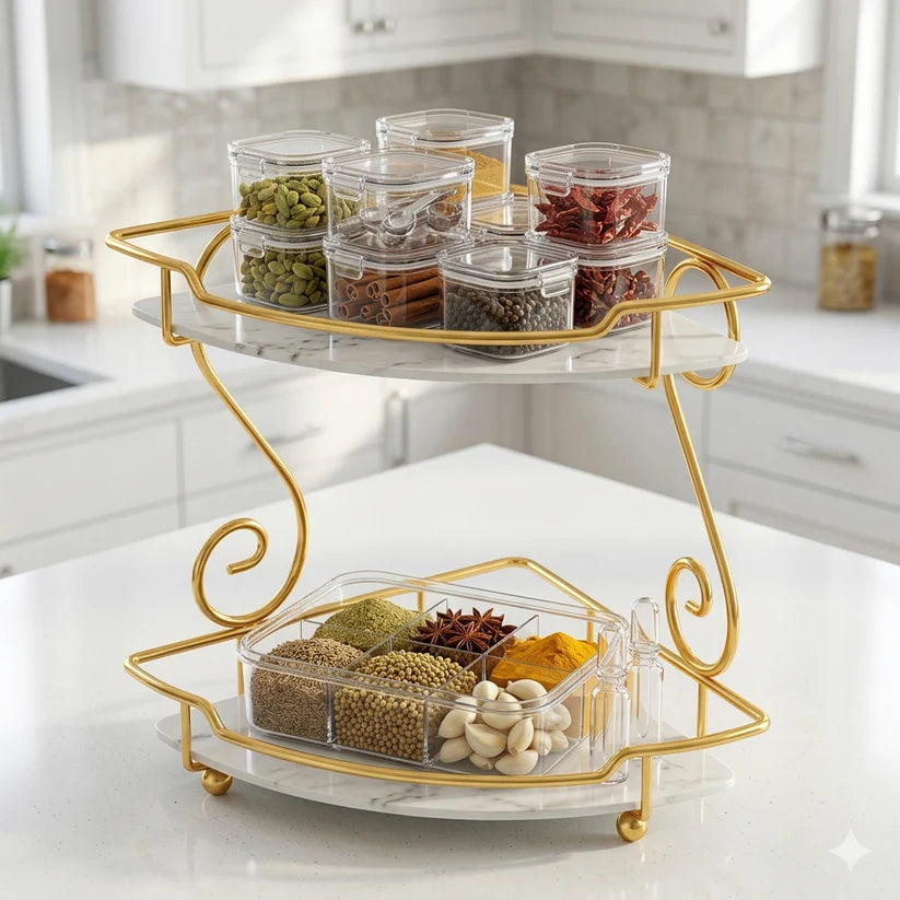 Gold Metal Organizer, Cupcake Stand for Weddings