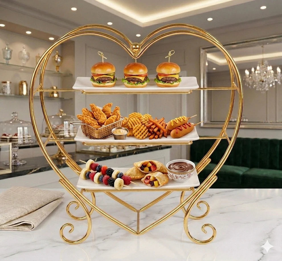 Luxury Serving Stand Pakistan, 3-Tier Dessert Rack, Golden Cupcake Stand, Premium Ceramic Platters, Aesthetic Dining Decor, Luxury Home Organizers, Gold Metal Serving Tray, Party Hosting Essentials, Ramadan Iftar Platter, Wedding Gift Ideas, High Tea Accessories, Modern Kitchen Storage, Rust-Proof Golden Racks, Tiered Fruit Basket, Elegant Table Setting, Luxury Lifestyle Products, Home Decor Pakistan, Jewelry Display Stand, Vanity Organizer Gold, Decorative Serving Set.