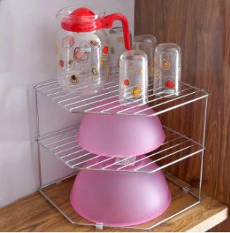 Luxury Kitchen Storage, Cabinet Space Saver, Golden Dish Rack