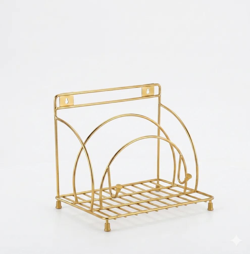 Golden Iron Art Rack, Utensil Organizer Stand, Kitchen Makeover 2026