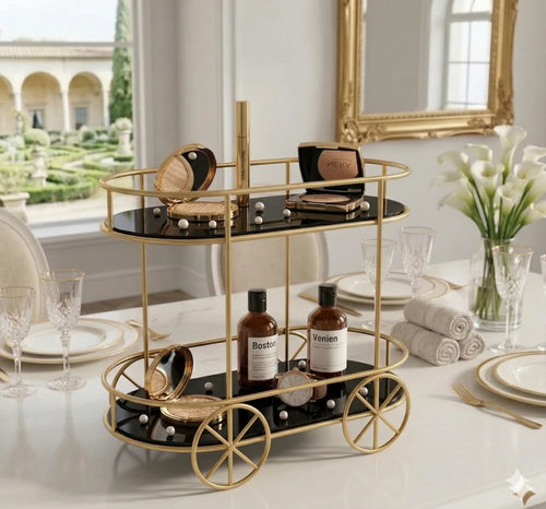 Vanity Table Accessories, Luxury Organizers PK, Gold Plated Home Decor