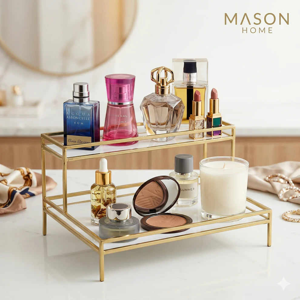 Golden Perfume Stand