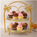 2-Tier Dessert Stand, Butterfly Theme Decor