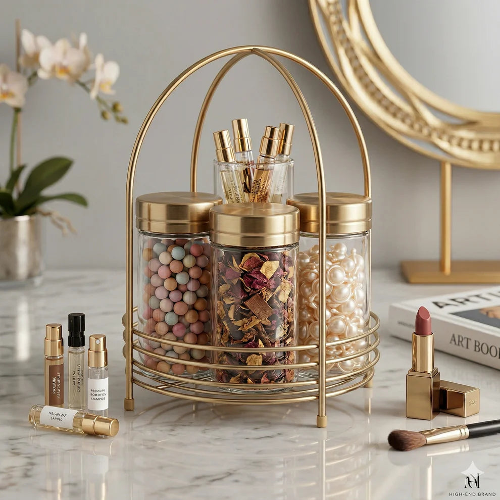 Golden Shelf, Luxury Perfume Organizer