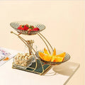 Mini Cart Organizer, Decorative Gold Trolley, Tabletop Perfume Stand, Luxury Cosmetic Tray, Unique Home Decor Pieces.