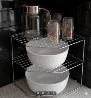 Home Organization Hacks, Luxury Gift Items for Home, Dish Storage Rack Gold