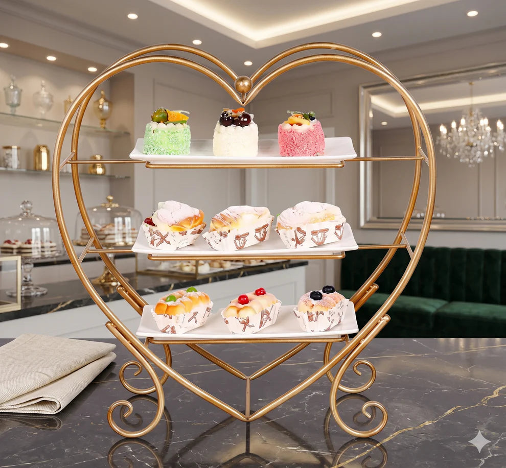 Luxury Serving Stand Pakistan, 3-Tier Dessert Rack, Golden Cupcake Stand, Premium Ceramic Platters, Aesthetic Dining Decor, Luxury Home Organizers, Gold Metal Serving Tray, Party Hosting Essentials, Ramadan Iftar Platter, Wedding Gift Ideas, High Tea Accessories, Modern Kitchen Storage, Rust-Proof Golden Racks, Tiered Fruit Basket, Elegant Table Setting, Luxury Lifestyle Products, Home Decor Pakistan, Jewelry Display Stand, Vanity Organizer Gold, Decorative Serving Set.